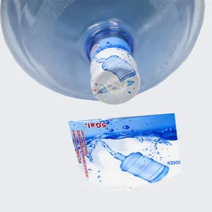 Hot -sale 5 gallon/20L shrinkable plastic seal water bottle cap shrink wrap heat seal labels PVC shrink sleeve heat shrink wrap