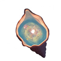 Muschelförmige Duftkerze, Meeresfeuerwerk, kreative handgemachte Duftkerze aus Gelee-Wachs mit Meeresmuschel-Design als Geschenk