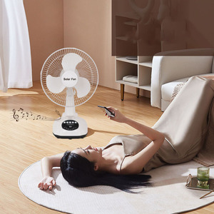 Ventilateurs solaires rechargeables personnalisés en gros pour le camping, mini ventilateurs portables USB à moteur solaire pour la maison, intérieur/extérieur T98 - Product Image 3