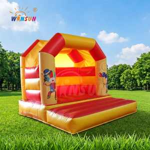 บ้านลมเป่าลมขนาดเล็ก WINSUN สำหรับเล่นในร่มและกลางแจ้ง ทำจาก PVC พร้อมแทรมโพลีนเป่าลม - Product Image 1