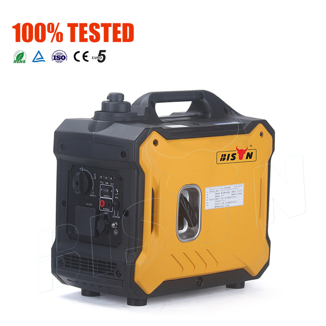 Bison Hot Sale Air Cooled 110V 2000W 2Kw Emergency Silent Inverter Generator