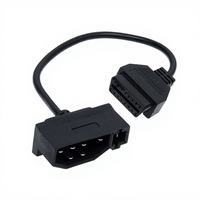 Conectores de Programación y Depuración de Automóviles Profesionales FOXECO de Grado Automotriz, 7 Pines, OBD II, Núcleo de Cobre, Aislamiento de PVC, 12V