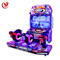 Jeu d'arcade de course pour 3 joueurs, équipement de divertissement intérieur pour moto, en plastique et en fer, garantie 1 an