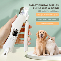 Lime à ongles électrique automatique pour chiens et chats, rechargeable, en plastique, autonettoyante, coupe-ongles, outils de toilettage