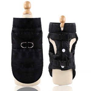 Shine And Shine Dog <b>Cat</b> Winter Coat With Harness Waterproof Cotton Padded Pet <b>Clothes</b> Small Medium Large Size - Product Image 2