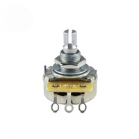 Potentiomètre de guitare à axe en aluminium 250K 500K pour volume et tonalité, pour guitare électrique et basse, vente en gros