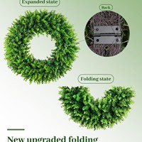 Karangan Bunga Buatan Daun Eucalyptus Plastik Grosir, Ramah Lingkungan, Tahan UV, untuk Musim Semi, Musim Panas, dan Thanksgiving