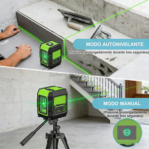 <span class=keywords><strong>Nivel</strong></span> Láser Rotatorio Mini de 2 Líneas Verdes con Péndulo Autonivelante, Grado Industrial y DIY, Batería 18650 para Pisos y Azulejos - Product Image 3