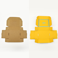 Emballage de boîte-cadeau personnalisé écologique Boîtes à chaussettes recyclables en papier ondulé pour cartes kraft naturel impression recto verso