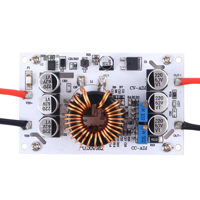 Constant Voltage and Constant Current Adjustable Charging Power Supply Board 10A DC10-60V to DC12-60V 600W Booster Power Module