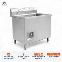 Lave-vaisselle ultrasonique en acier inoxydable commercial pour restaurant, hôtel, restauration