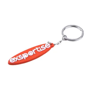 Hot Sales Customized Size Eco-friendly Material Promotion Gifts PVC Rubber Personalized Keychain
