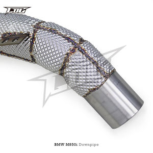 BSK Motor Catted Header Downpipe para BMW M850 <span class=keywords><strong>M850i</strong></span> Alpina B8 G14 G15 G16 4.4TT 2019-2023 SUS304 Sistema de escape de tubo de alto flujo - Product Image 5