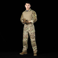Pantalon tactique camouflage Emersongear Comtat, résistant à l'usure, avec genouillères.