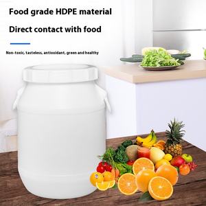 식품용 50L 버킷 25kg 뚜껑 30L 화학용 버킷 60kg 플라스틱 통/페일 두꺼운 밀폐형 PE 재질 물 저장통 - Product Image 5