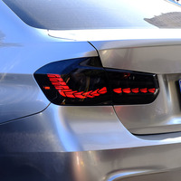 Pour OLIVER 2013-2018 pour Série 3 F30/F35 ; Ensemble de feux arrière LED et de feux de brouillard arrière de style écailles de dragon modifiés
