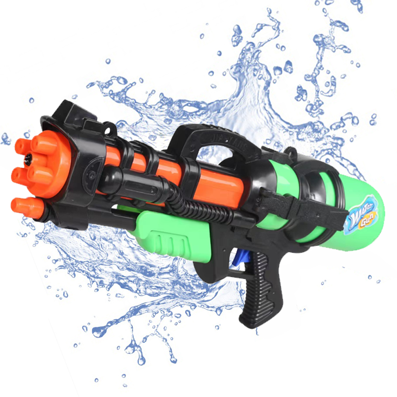 Custom Summer Hot Sale Small Size Plastic 480ml Capacity Water Gun Toy Gun with Strap for Kids Toilet And Adult