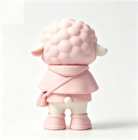 Figurine d'art de collection personnalisée en forme de mouton, statue de dessin animé en PVC et ABS, fabrication OEM en Chine, figurine personnalisée pour la vente en gros de produits de marque