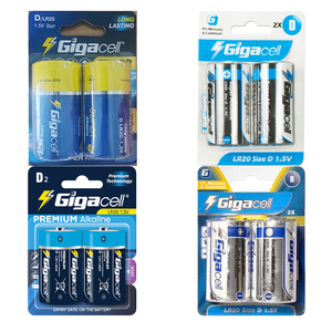 Premium Alkalin 1.5V LR20 D Boyutu En İyi Kalite En İyi Fiyat OEM Büyük Kapasiteli Birincil Pil 2280 Dakika Alkalin Pil - Product Image 3