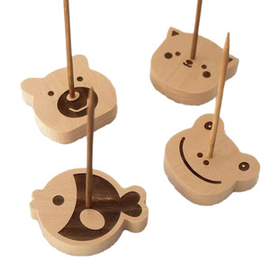 Porta-ordenaciones de madera con diseño de animales para tiendas de té con leche, restaurantes, soporte para recibos, organizador de escritorio para cartas - Product Image 5