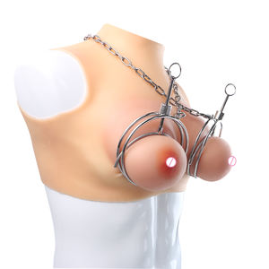 Edelstahl-Brustklemme Metallkette Brust-Bondage Weibliche Masturbation Erotisches Spiel Brustwarzen-Einschränkung Lust-Fetisch-Spielzeug - Product Image 1