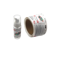 Étiquettes adhésives en rouleau personnalisées avec logo, étanches, pour bouteilles compte-gouttes d'huiles essentielles, shampoings, parfums et lotions, avec marque privée