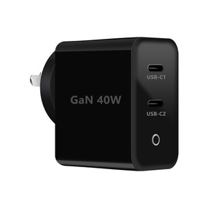 Caricabatterie Portatile Personalizzato da Viaggio <span class=keywords><strong>Mini</strong></span> Australiano con Doppia Porta USB-C GaN a Ricarica Rapida 40W per <span class=keywords><strong>Apple</strong></span> iPhone 17 Samsung - Product Image 1