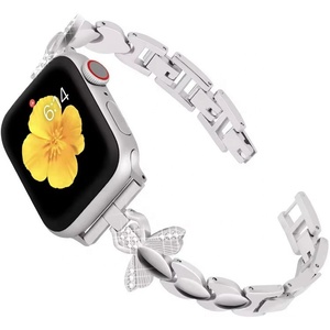Bracelet de montre en alliage métallique d'abeille pour <span class=keywords><strong>Applewatch</strong></span> <span class=keywords><strong>SE</strong></span> 1-9 génération 38mm 40mm 41mm 42mm 44mm 45mm pour chaîne de montre Samsung 20mm 22mm - Product Image 2