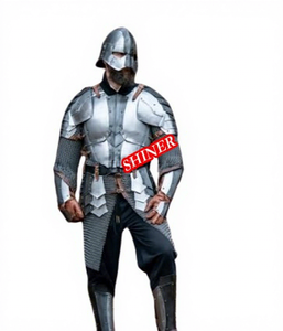 Traje de armadura vikingo Norman, traje de armadura de cuerpo completo alemán, caballero, Guerrero de batalla, conjunto Dreki de acero de calibre 18, cota de malla no incluida - Product Image 4