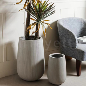 Rony Grand Pot de Plantes Rond de 28Cm, Porche Avant, Pots de Fleurs, Grands Pots de Plantes d'Intérieur, 30Cm - Product Image 2
