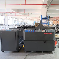 Machine à plastifier automatique GT600F à double système de chauffage, haute efficacité, fonctionnement stable, avec alimentateur