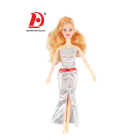HUADA vente en gros 11.5 pouces corps dur mode jupe longue 12 articulations mobiles fille poupée ensemble de jouets
