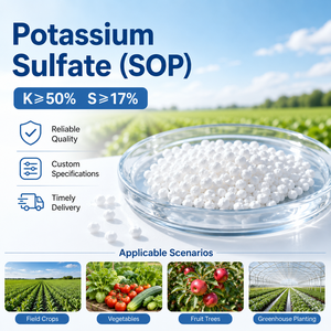 Solfato di Potassio Grado Tecnico SOP K2SO4 CAS 7778-80-5 K 50% Fertilizzante a Base di Potassio Formulazione Personalizzata Prezzo di Fabbrica all'Ingrosso - Product Image 5