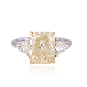Anillo Solitario de Oro Amarillo de 18K con Diamante Natural y Topacio HVS1 |   Anillo de joyería de lujo fino en colección a precio de mayorista - Product Image 4