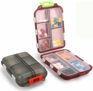 Portable Wholesales 10 Compartments <b>Storage</b> <b>Box</b> Organizer Plastic Pill <b>Box</b> ConvenientPill <b>Box</b> - Product Image 1