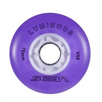 Ruedongle Roues de patins à roulettes lumineuses 64mm 72mm 80mm en PU scintillant avec noyau PP ABEC 7, accessoires de patinage personnalisables avec logo