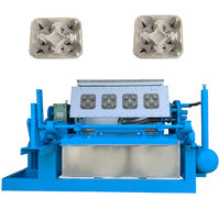 Empaquetadora manual automática de bandejas de huevos, máquina de moldeo de pulpa de papel pequeña, maquinaria industrial