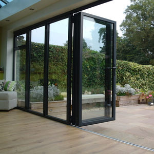 DAIYA <span class=keywords><strong>7</strong></span> di vetro di alluminio del pannello bifolding porta con balcone in alluminio bifolding porta di vetro - Product Image 6