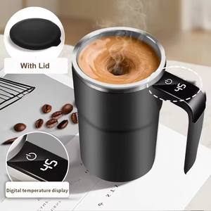 Taza de Café de Viaje de Acero Inoxidable con Tapa, con Pantalla Digital de Temperatura y Autoagitación Inteligente, de Primera Calidad, al por Mayor - Product Image 3