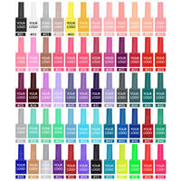 Ensemble de vernis à ongles en gel UV 60 couleurs, gel fonctionnel avec scellant trempé et scellant givré pour studio de nail art et usage professionnel