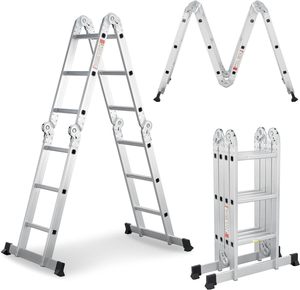 Prix échelle multifonctionnelle articulée en aluminium 4*3 4*4 4*5 4*6 marches pour la maison et l'extérieur - Product Image 1