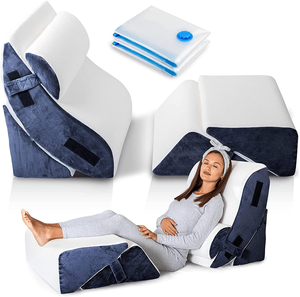 Busa memori yang populer baji relaksasi yang dapat disesuaikan untuk menghilangkan rasa sakit. Bantal baca penyangga punggung - Product Image 3