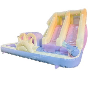 Toboggan de piscine gonflable, château gonflable pour enfants, structure gonflable en PVC, toboggan aquatique - Product Image 1