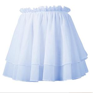 Gonna <span class=keywords><strong>Tutu</strong></span> da Balletto in Chiffon per Donna 2025, Vita Elastica, Bianca, a 2 Strati, Voluminosa, per Allenamento di Danza, Stile <span class=keywords><strong>Ballerina</strong></span> - Product Image 3