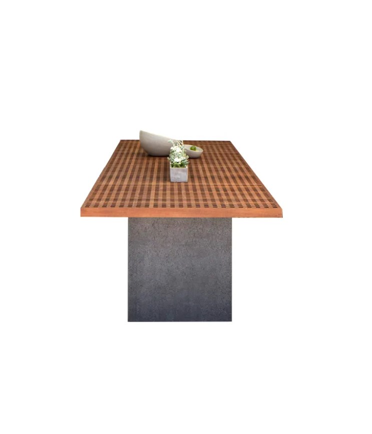Outdoor patio garden sets dining chair wood furniture dining table set wood