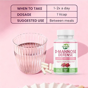 Cápsulas de D-Manosa de Marca Privada OEM ODM, 1000 mg con Arándano, Hibisco y Vitamina C, Apoyo para la Salud del Tracto Urinario para Mujeres y Hombres - Product Image 4