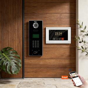 2 fils 7 pouces 120. Vidéophone domestique à objectif grand angle et configuration standard à 8 boutons pour immeubles résidentiels - Product Image 1