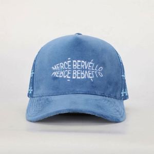 Gorra Deportiva Personalizada al por Mayor para Hombre y Mujer, Gorra Trucker de 5 Paneles con Logotipo Bordado, Gorras con Cierre a Presión de Malla, Gorra Trucker de Terciopelo - Product Image 2