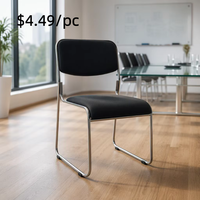 Chaise de bureau simple avec coussin en mousse, chaise d'ordinateur pour streamers solo, confortable pour les longues sessions à domicile