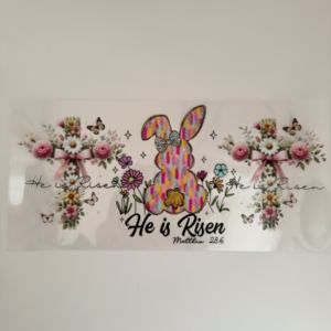 Pegatinas UV DTF de Conejito de Pascua Personalizadas para Vasos de 16, 20 y 40 oz, Envolturas para Vasos con Transferencia, Lazos, Envolturas para Vasos Lavables de Alta Calidad - Product Image 6